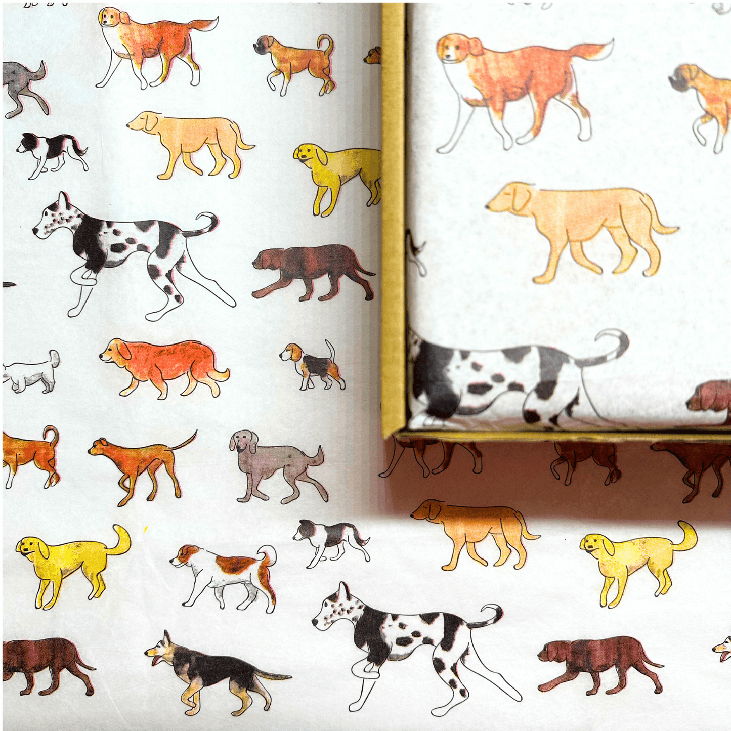 Dog theme packaging for build your own natural dog treat box