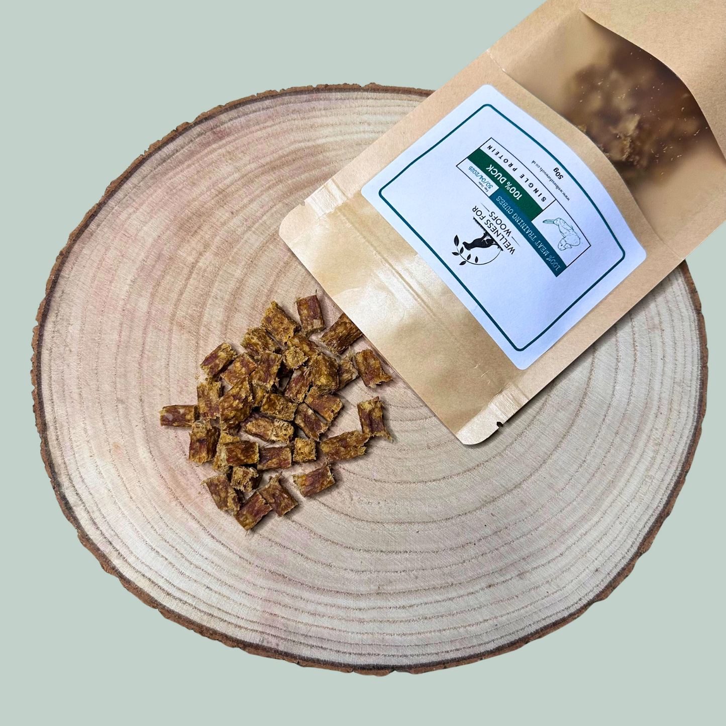 Pure duck single protein training treats natural healthy chews and treats for dogs and puppies.