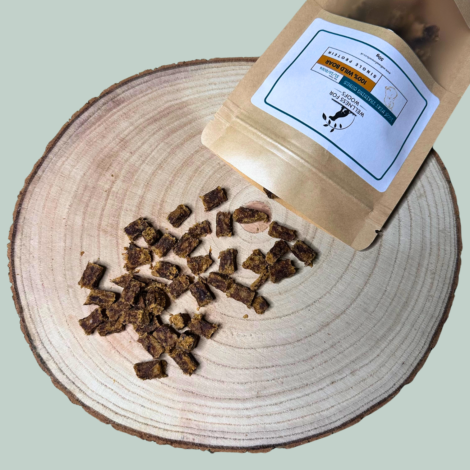 Pure wild boar single protein training treats natural healthy chews and treats for dogs and puppies.