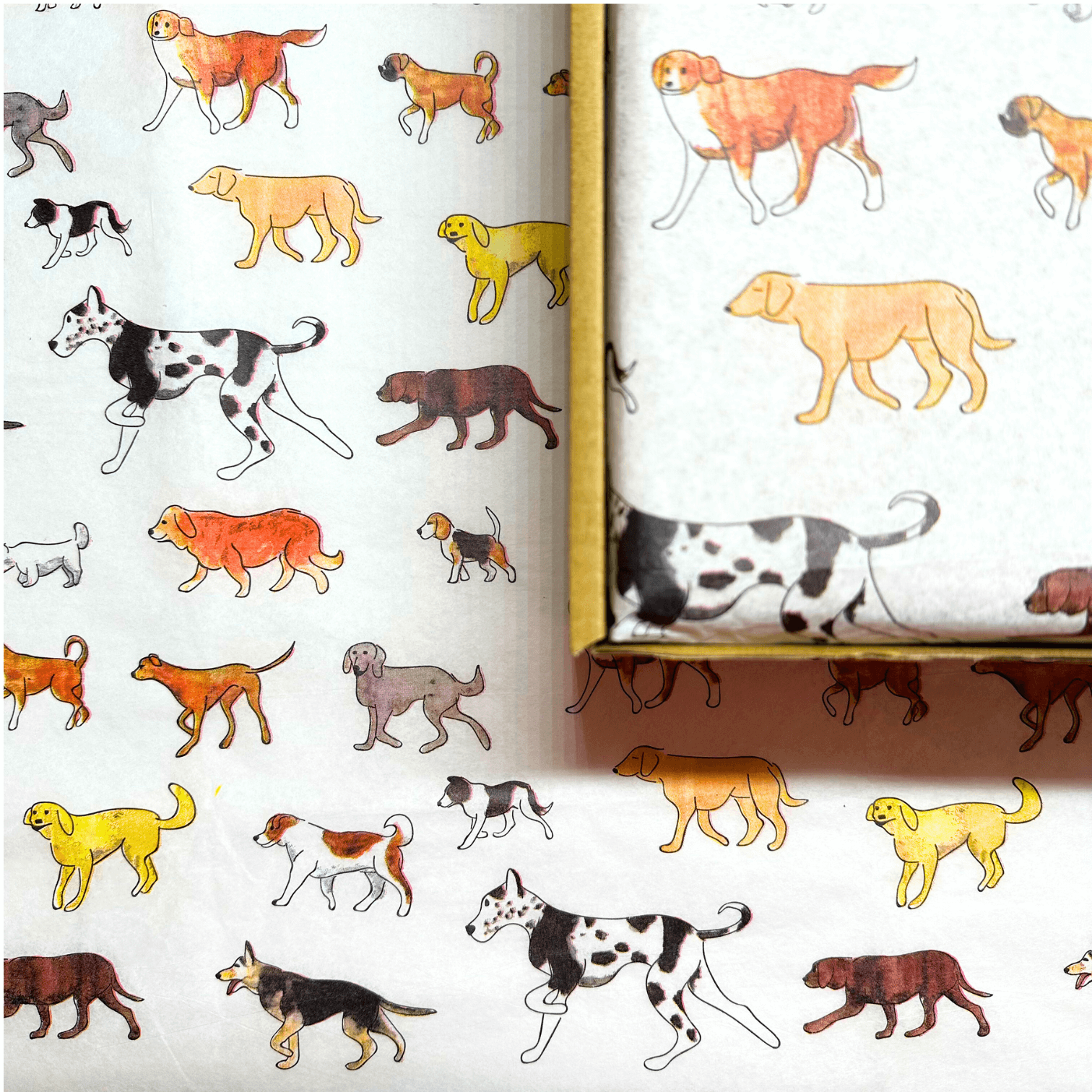 Dog theme packaging for build your own natural dog treat box