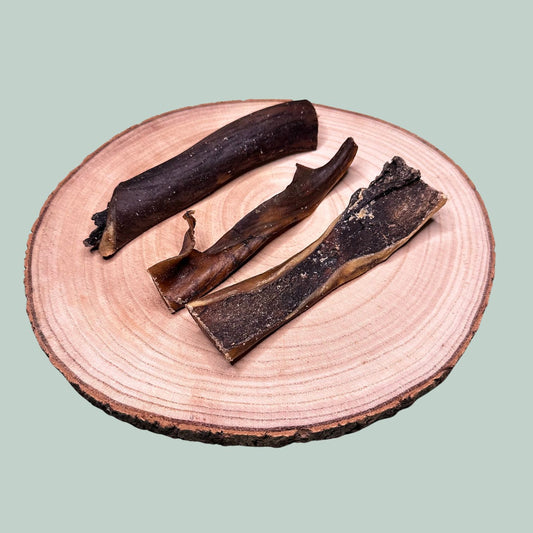 Dried camel skin natural and novel protein dog treats and chews
