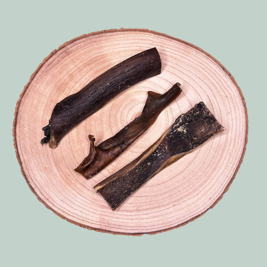 Dried camel skin natural and novel protein treat for dogs and puppies