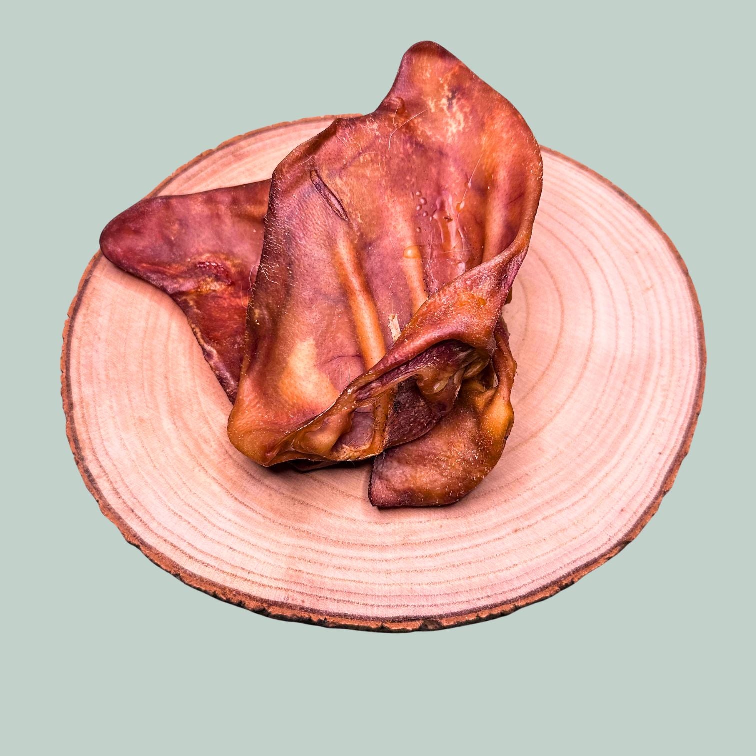 2 dried pigs ears natural treats for dogs