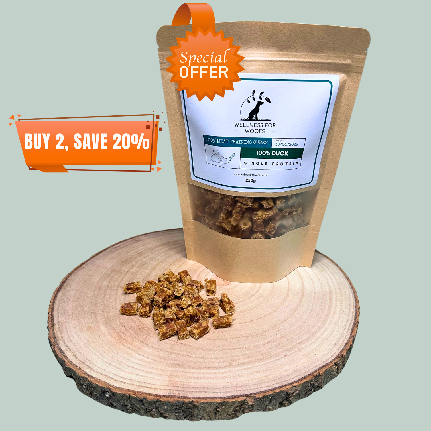 Pure duck single protein training treats natural healthy chews and treats for dogs and puppies.