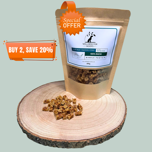 Pure duck single protein training treats natural healthy chews and treats for dogs and puppies.